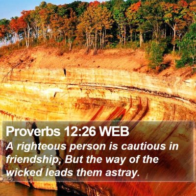 Proverbs 12:26 WEB Bible Verse Image