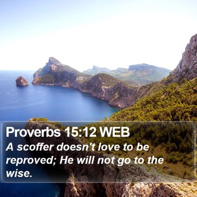 Proverbs 15:12 WEB Bible Verse Image