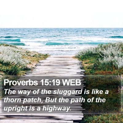 Proverbs 15:19 WEB Bible Verse Image