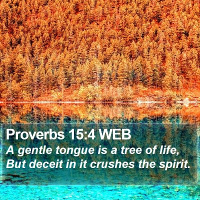 Proverbs 15:4 WEB Bible Verse Image