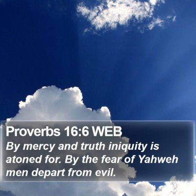 Proverbs 16:6 WEB Bible Verse Image