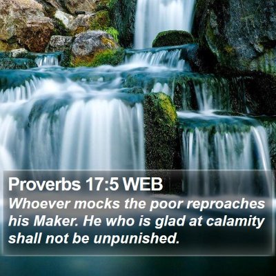 Proverbs 17:5 WEB Bible Verse Image