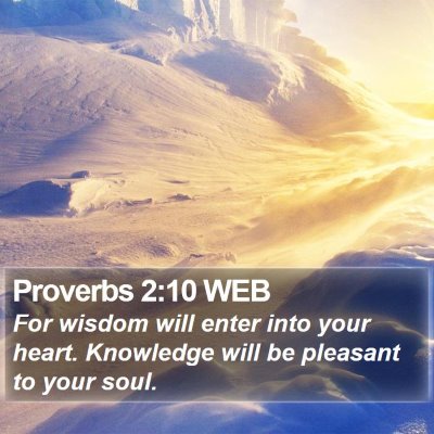 Proverbs 2:10 WEB Bible Verse Image
