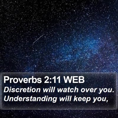 Proverbs 2:11 WEB Bible Verse Image