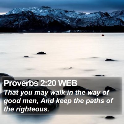 Proverbs 2:20 WEB Bible Verse Image