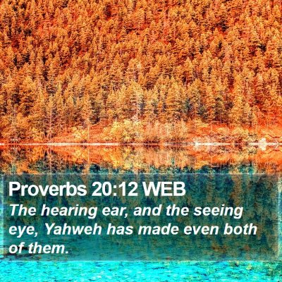 Proverbs 20:12 WEB Bible Verse Image
