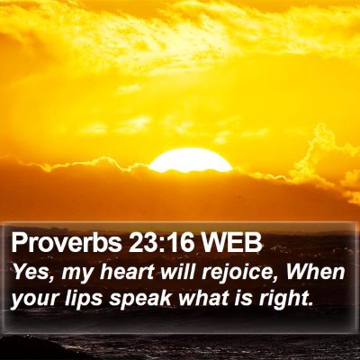 Proverbs 23:16 WEB Bible Verse Image