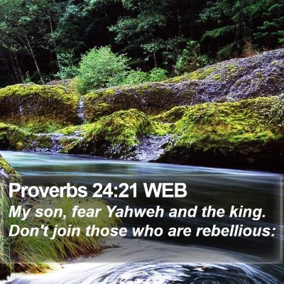 Proverbs 24:21 WEB Bible Verse Image