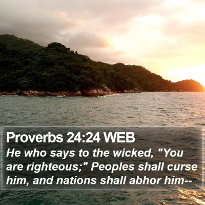 Proverbs 24:24 WEB Bible Verse Image