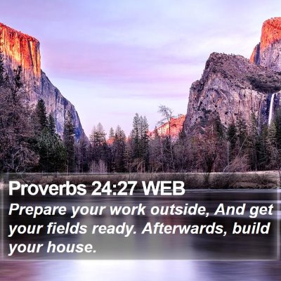 Proverbs 24:27 WEB Bible Verse Image