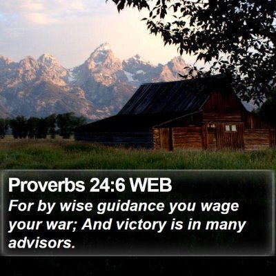 Proverbs 24:6 WEB Bible Verse Image