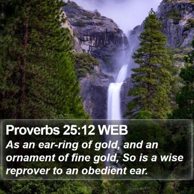 Proverbs 25:12 WEB Bible Verse Image