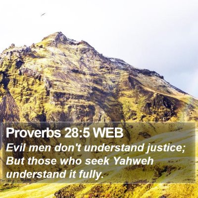 Proverbs 28:5 WEB Bible Verse Image