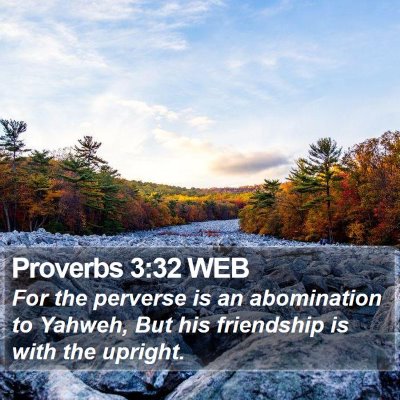 Proverbs 3:32 WEB Bible Verse Image