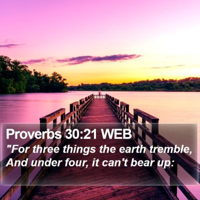 Proverbs 30:21 WEB Bible Verse Image