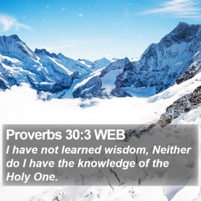 Proverbs 30:3 WEB Bible Verse Image