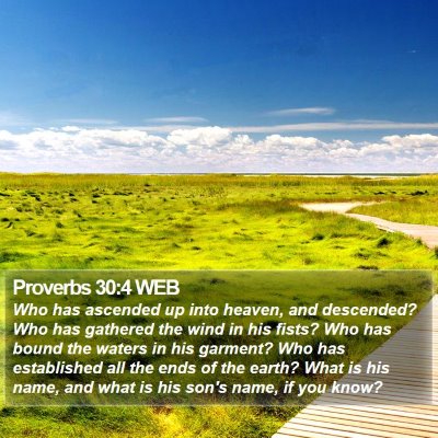 Proverbs 30:4 WEB Bible Verse Image