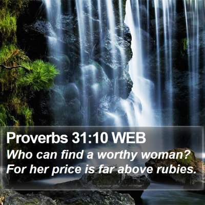 Proverbs 31:10 WEB Bible Verse Image