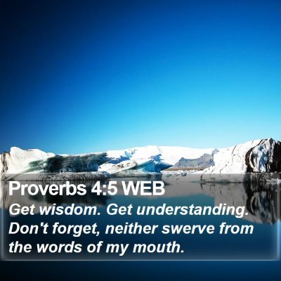 Proverbs 4:5 WEB Bible Verse Image