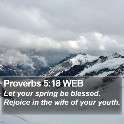 Proverbs 5:18 WEB Bible Verse Image