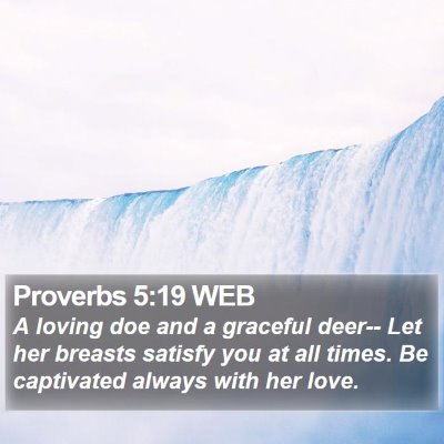 Proverbs 5:19 WEB Bible Verse Image