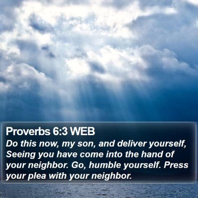 Proverbs 6:3 WEB Bible Verse Image