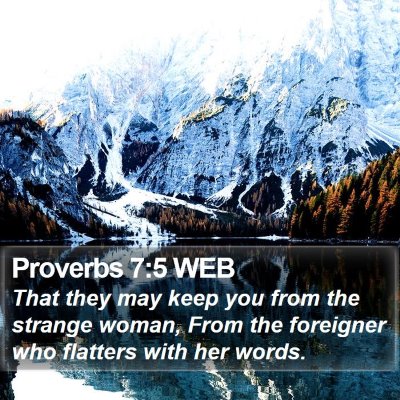 Proverbs 7:5 WEB Bible Verse Image