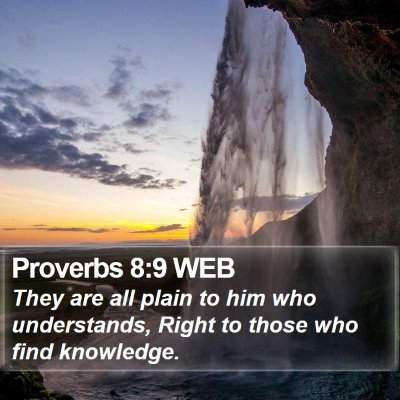Proverbs 8:9 WEB Bible Verse Image