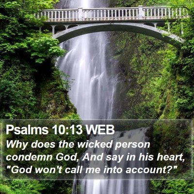 Psalms 10:13 WEB Bible Verse Image