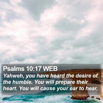 Psalms 10:17 WEB Bible Verse Image