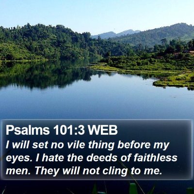 Psalms 101:3 WEB Bible Verse Image