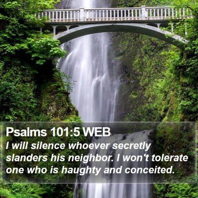 Psalms 101:5 WEB Bible Verse Image