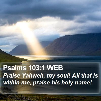 Psalms 103:1 WEB Bible Verse Image
