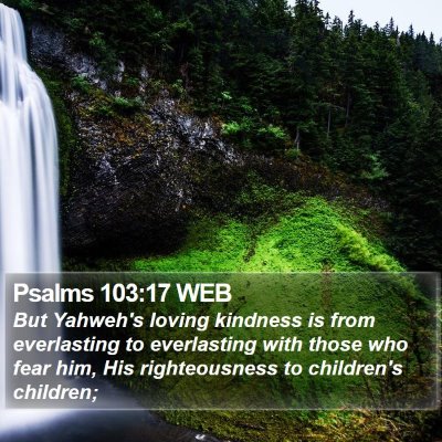Psalms 103:17 WEB Bible Verse Image