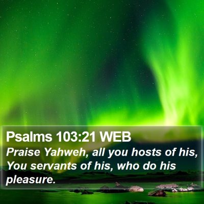 Psalms 103:21 WEB Bible Verse Image