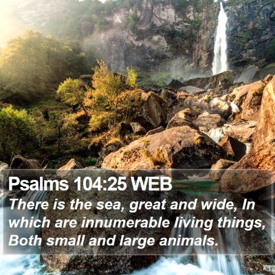 Psalms 104:25 WEB Bible Verse Image