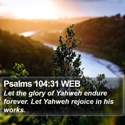 Psalms 104:31 WEB Bible Verse Image