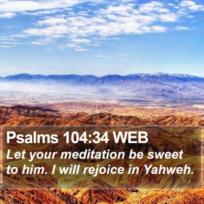 Psalms 104:34 WEB Bible Verse Image