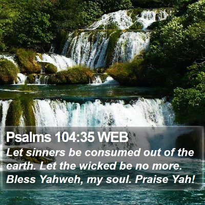 Psalms 104:35 WEB Bible Verse Image