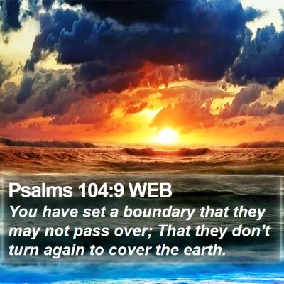 Psalms 104:9 WEB Bible Verse Image