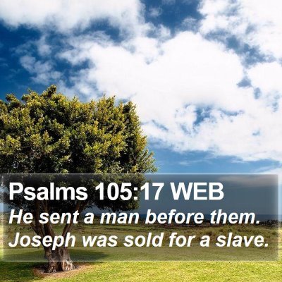 Psalms 105:17 WEB Bible Verse Image