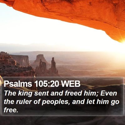 Psalms 105:20 WEB Bible Verse Image
