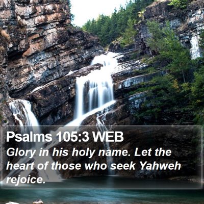 Psalms 105:3 WEB Bible Verse Image