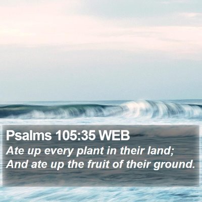 Psalms 105:35 WEB Bible Verse Image