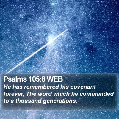Psalms 105:8 WEB Bible Verse Image
