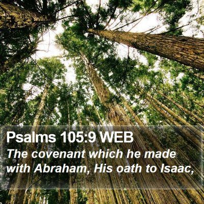 Psalms 105:9 WEB Bible Verse Image