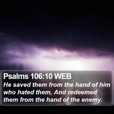Psalms 106:10 WEB Bible Verse Image
