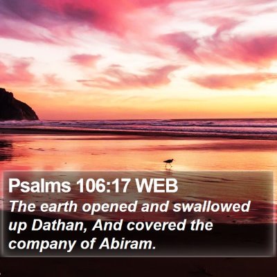 Psalms 106:17 WEB Bible Verse Image