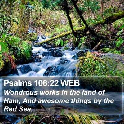 Psalms 106:22 WEB Bible Verse Image