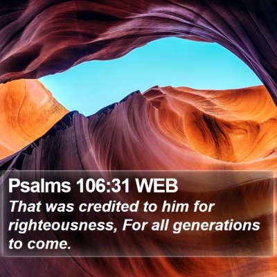 Psalms 106:31 WEB Bible Verse Image